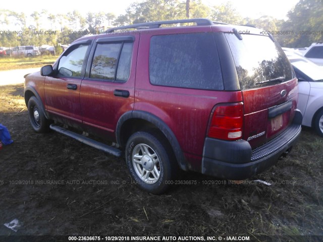 1FMZU62K23UA06839 - 2003 FORD EXPLORER XLS/XLS SPORT MAROON photo 3