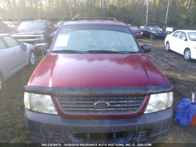1FMZU62K23UA06839 - 2003 FORD EXPLORER XLS/XLS SPORT MAROON photo 6