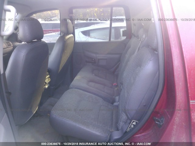 1FMZU62K23UA06839 - 2003 FORD EXPLORER XLS/XLS SPORT MAROON photo 8