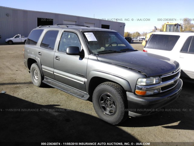 1GNEK13Z42J263046 - 2002 CHEVROLET TAHOE K1500 GRAY photo 1