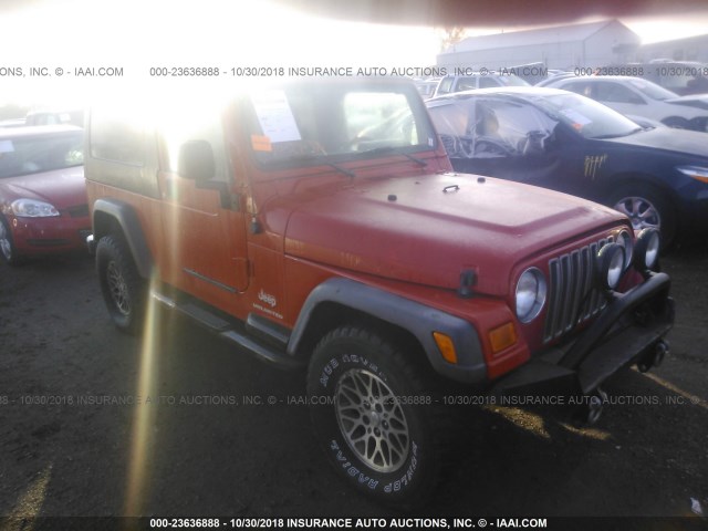 1J4FA44S56P700777 - 2006 JEEP WRANGLER / TJ UNLIMITED ORANGE photo 1