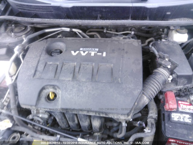 2T1KU40E79C015145 - 2009 TOYOTA COROLLA MATRIX  GRAY photo 10