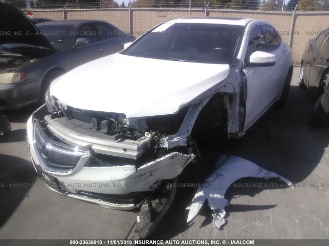 19UUB2F58FA006496 - 2015 ACURA TLX TECH თეთრი ფოტო 2