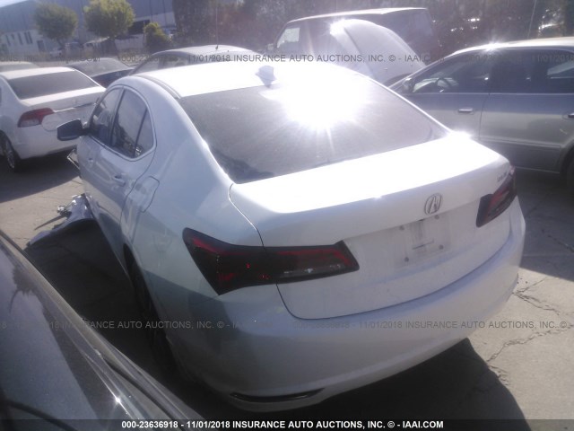 19UUB2F58FA006496 - 2015 ACURA TLX TECH WHITE photo 3