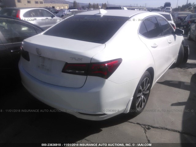 19UUB2F58FA006496 - 2015 ACURA TLX TECH WHITE photo 4