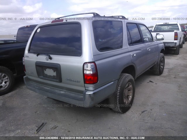 JT3GN86R710182399 - 2001 TOYOTA 4RUNNER SR5 SILVER photo 4