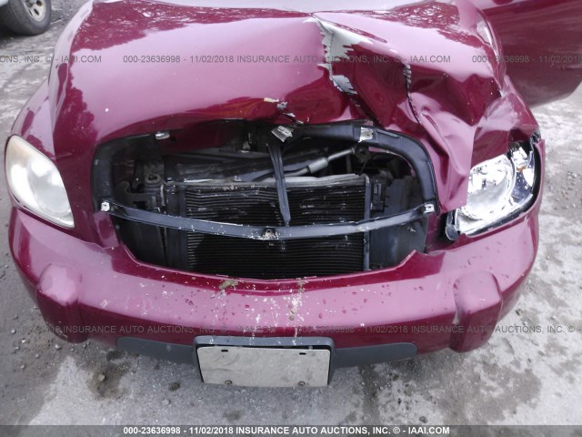 3GNDA23D36S600092 - 2006 CHEVROLET HHR LT მუქწითელი ფოტო 6