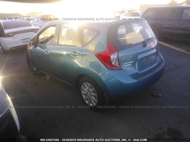 3N1CE2CP4EL430050 - 2014 NISSAN VERSA NOTE S/S PLUS/SV/SL BLUE photo 3