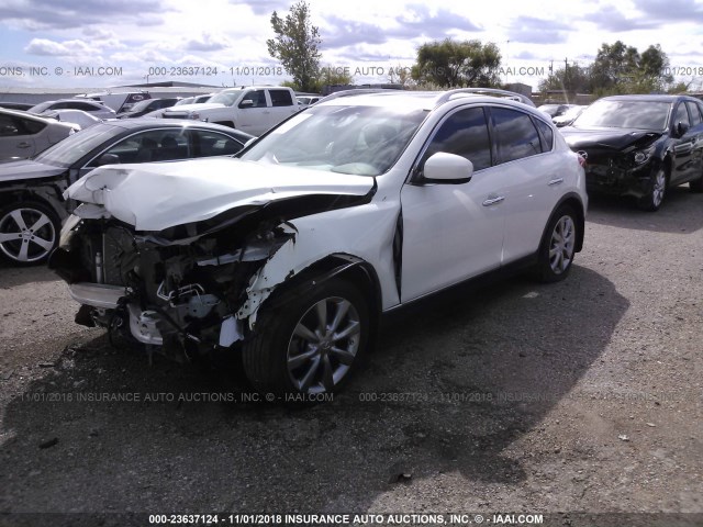 JN1AJ0HP2CM401147 - 2012 INFINITI EX35 JOURNEY WHITE photo 2