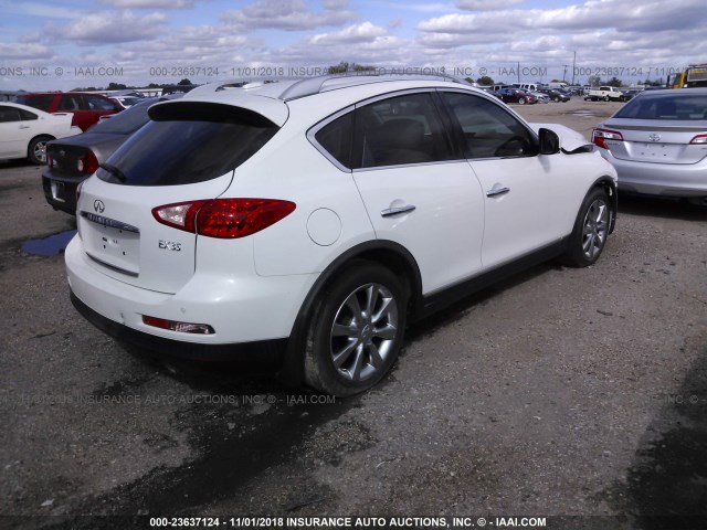 JN1AJ0HP2CM401147 - 2012 INFINITI EX35 JOURNEY WHITE photo 4