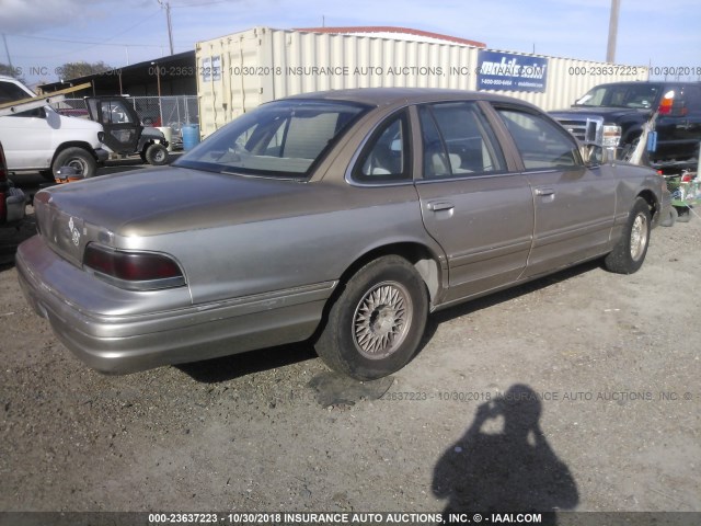 2FACP74W9NX124184 - 1992 FORD CROWN VICTORIA LX BEIGE photo 4