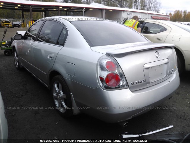 1N4BL11D96C140603 - 2006 NISSAN ALTIMA SE/SL/SE-R SILVER photo 3