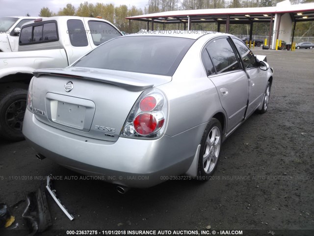 1N4BL11D96C140603 - 2006 NISSAN ALTIMA SE/SL/SE-R SILVER photo 4