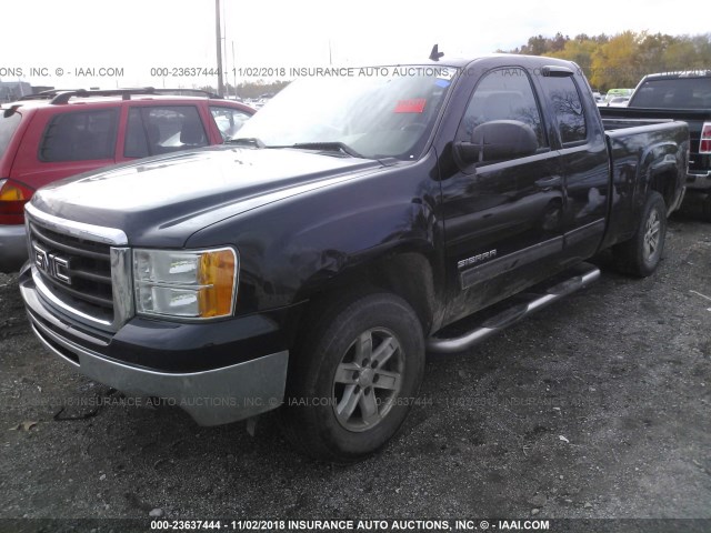 1GTEK29089Z283190 - 2009 GMC SIERRA K1500 SLE BLACK photo 2