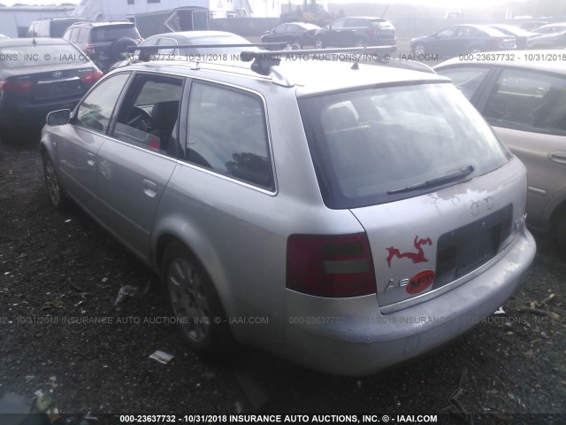 WAULH24B3YN048147 - 2000 AUDI A6 2.8 AVANT QUATTRO SILVER photo 3