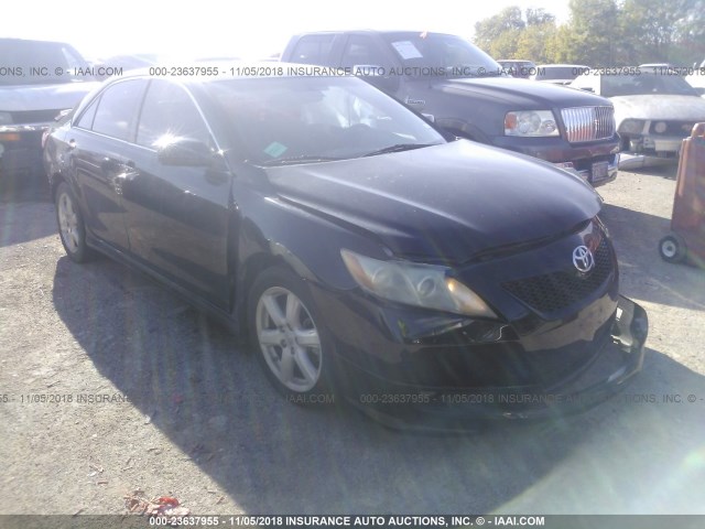 4T1BK46K97U020801 - 2007 TOYOTA CAMRY NEW GENERAT LE/XLE/SE BLACK photo 1