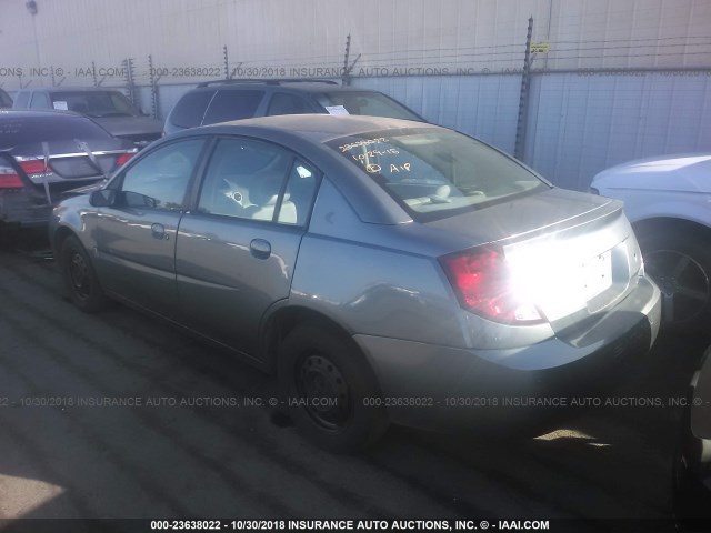1G8AJ52F74Z205908 - 2004 SATURN ION LEVEL 2 GRAY photo 3