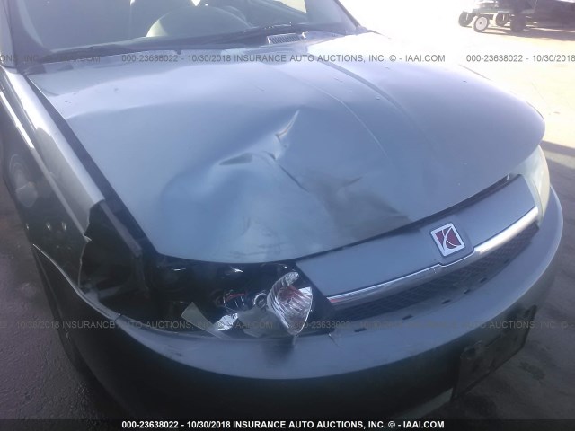 1G8AJ52F74Z205908 - 2004 SATURN ION LEVEL 2 GRAY photo 6