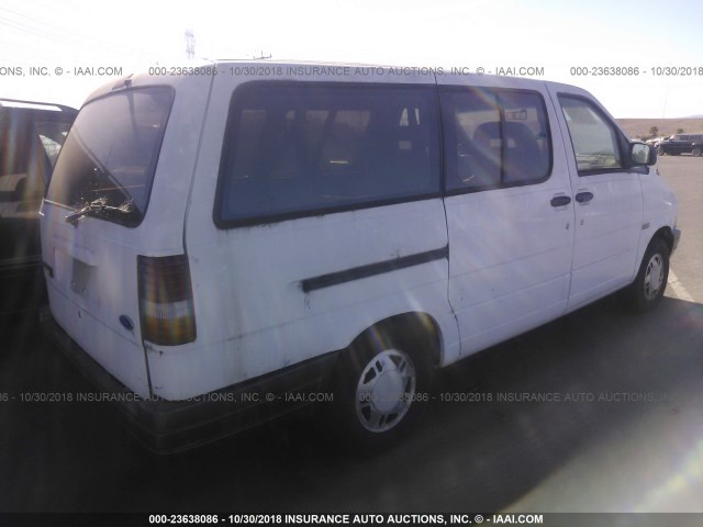 1FMDA41X5SZC04935 - 1995 FORD AEROSTAR WHITE photo 4