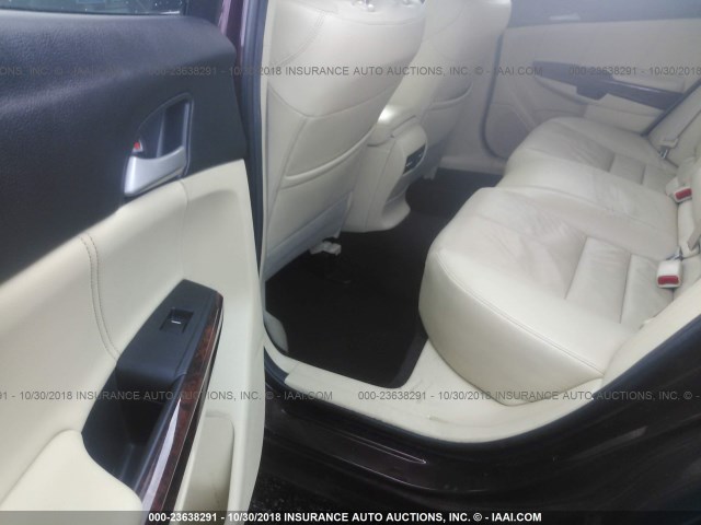 5J6TF2H5XCL009552 - 2012 HONDA CROSSTOUR EXL მუქწითელი ფოტო 8