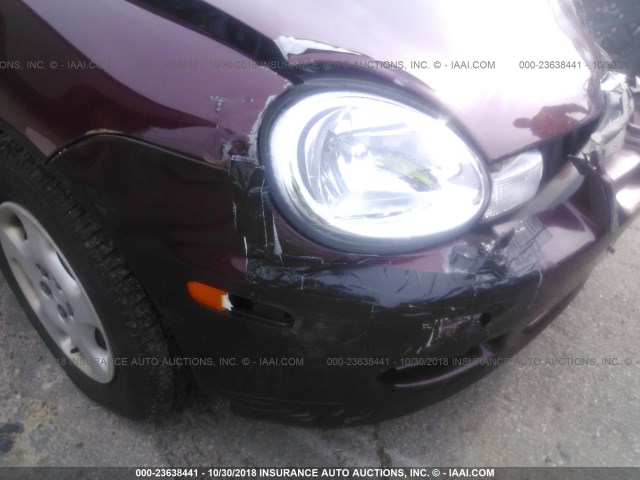 1B3ES26C12D625582 - 2002 DODGE NEON MAROON photo 6