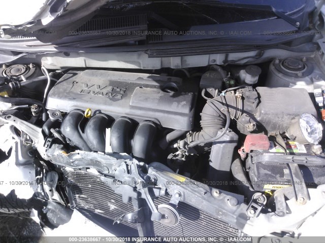 2T1KR32E63C053966 - 2003 TOYOTA COROLLA MATRIX XR SILVER photo 10