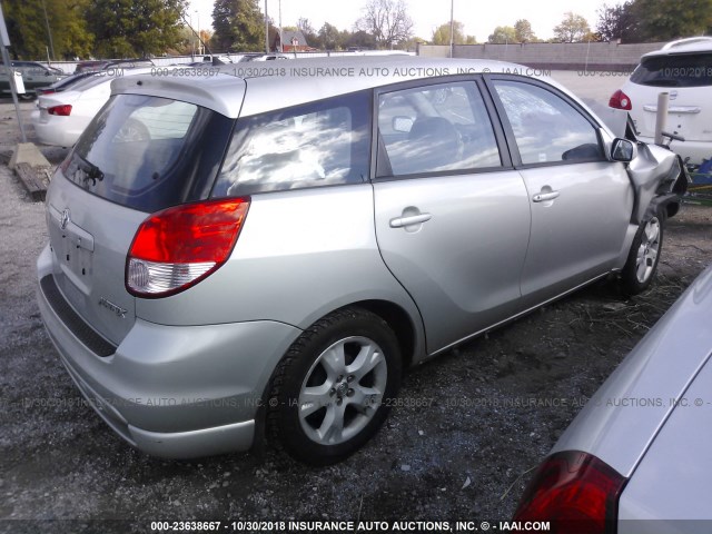 2T1KR32E63C053966 - 2003 TOYOTA COROLLA MATRIX XR SILVER photo 4