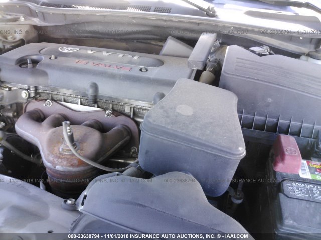 4T1BE46K77U505817 - 2007 TOYOTA CAMRY NEW GENERAT CE/LE/XLE/SE GRAY photo 10