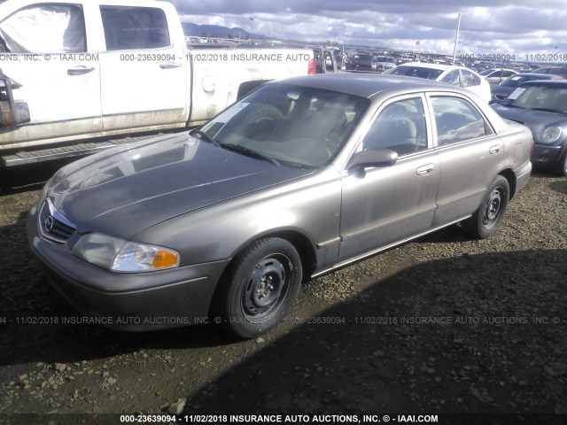 1YVGF22C925276922 - 2002 MAZDA 626 LX SILVER photo 2