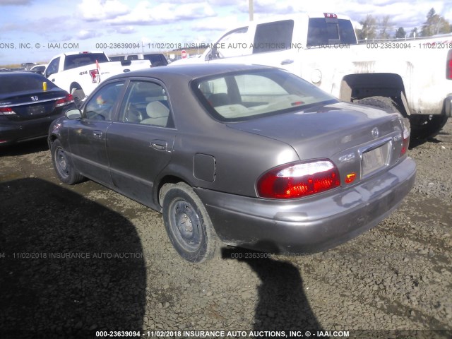 1YVGF22C925276922 - 2002 MAZDA 626 LX SILVER photo 3