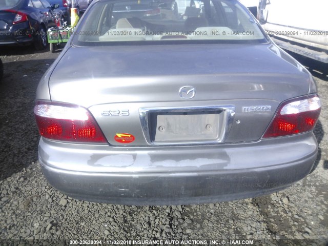 1YVGF22C925276922 - 2002 MAZDA 626 LX SILVER photo 6