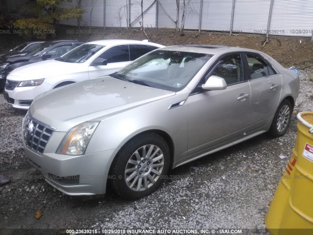 1G6DG5E57D0179905 - 2013 CADILLAC CTS LUXURY COLLECTION GOLD photo 2