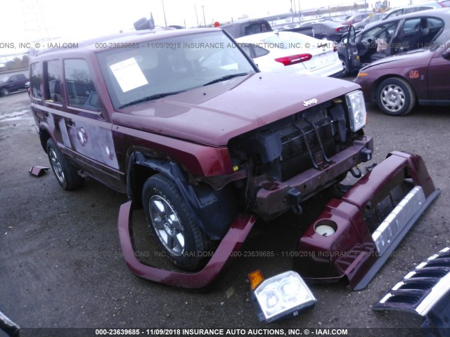 1J8HG58298C105804 - 2008 JEEP COMMANDER LIMITED RED photo 1