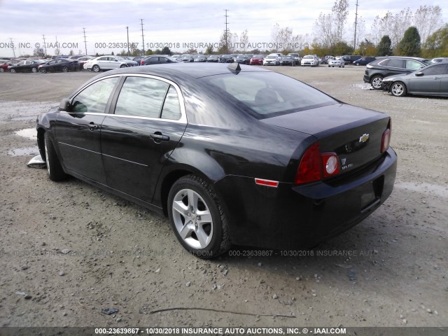 1G1ZB5E05CF256250 - 2012 CHEVROLET MALIBU LS 黑色 照片 3