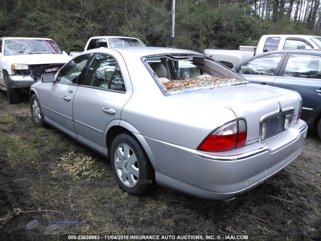 1LNHM86S45Y644622 - 2005 LINCOLN LS SILVER photo 3