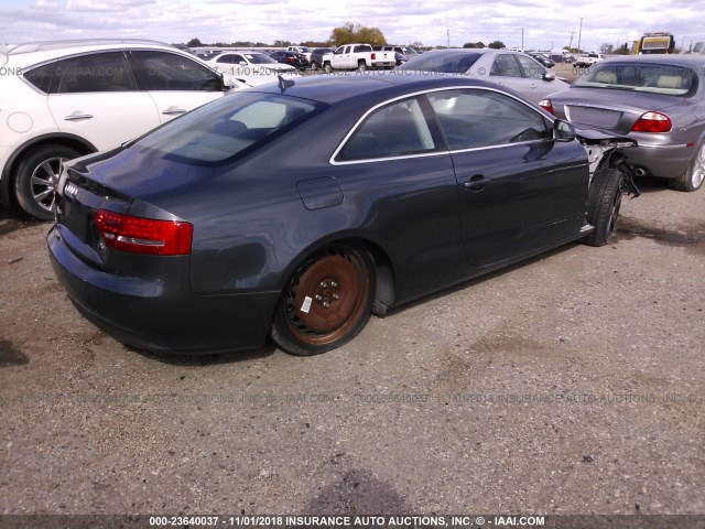 WAURFAFR1BA044147 - 2011 AUDI A5 PREMIUM PLUS GRAY photo 4