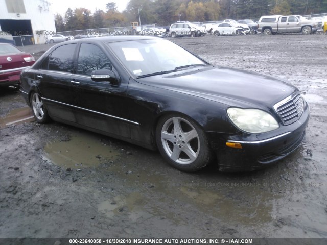 WDBNG75J14A391153 - 2004 MERCEDES-BENZ S 500 BLACK photo 1