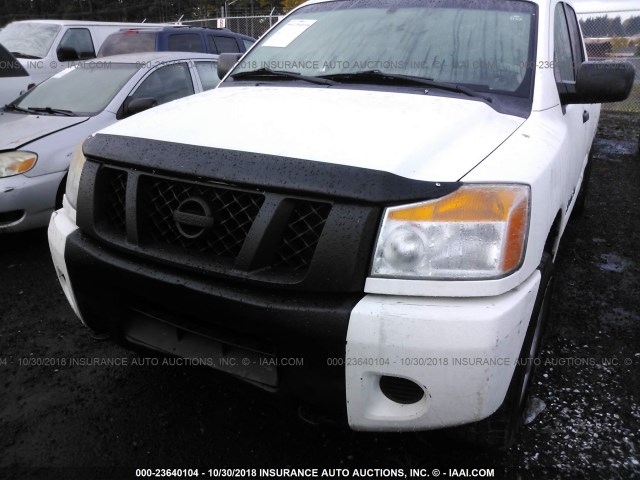 1N6AA0EJ7BN309809 - 2011 NISSAN TITAN S/SV/SL/PRO-4X WHITE photo 6