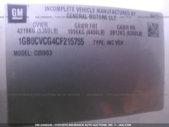 1GB0CVCG4CF215755 - 2012 CHEVROLET SILVERADO C2500 HEAVY DUTY WHITE photo 9