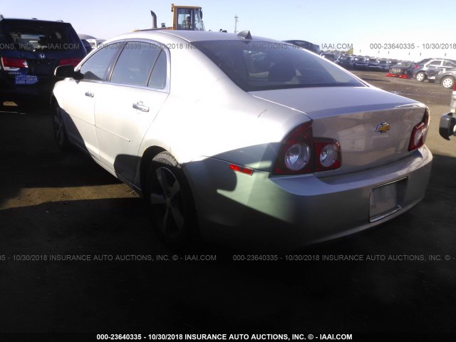 1G1ZC5E03CF299885 - 2012 CHEVROLET MALIBU 1LT SILVER photo 3