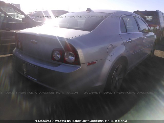 1G1ZC5E03CF299885 - 2012 CHEVROLET MALIBU 1LT SILVER photo 4