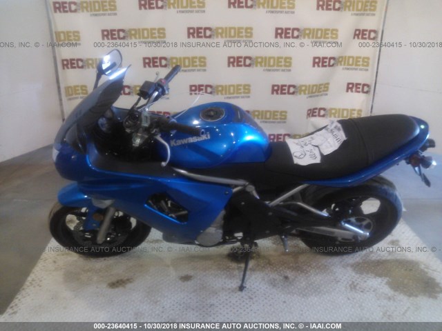 JKAEXEA127A025535 - 2007 KAWASAKI EX650 A BLUE photo 8