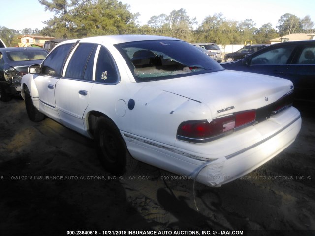 2FALP71W1VX178504 - 1997 FORD CROWN VICTORIA POLICE INTERCEPTOR WHITE photo 3