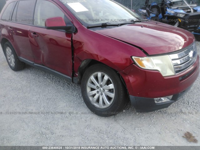 2FMDK39C17BB23272 - 2007 FORD EDGE SEL PLUS RED photo 6