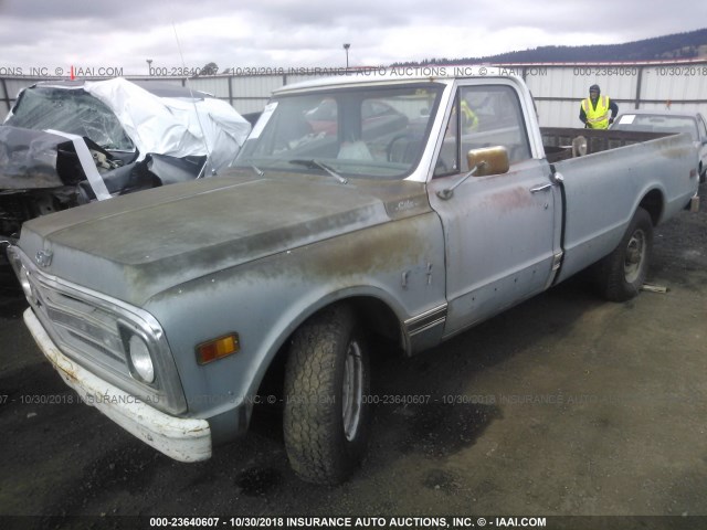 CE249J808036 - 1969 CHEVROLET PICK UP BLUE photo 2