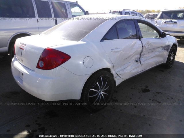 1G2ZF57B084151973 - 2008 PONTIAC G6 VALUE LEADER/BASE WHITE photo 4