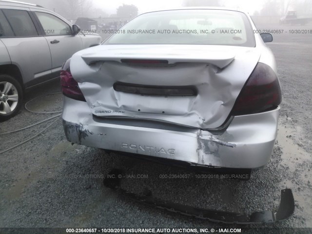 2G2WP552361242117 - 2006 PONTIAC GRAND PRIX Күміс фото 6