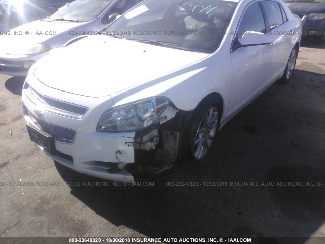 1G1ZE5E18BF362433 - 2011 CHEVROLET MALIBU LTZ WHITE photo 6