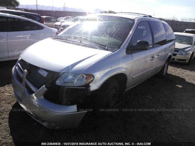 2D4GP44L16R850856 - 2006 DODGE GRAND CARAVAN SXT SILVER photo 2