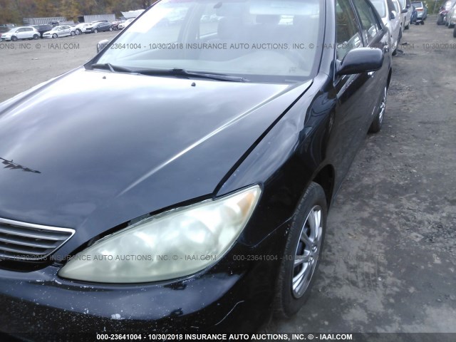 4T1BE32K45U005563 - 2005 TOYOTA CAMRY LE/XLE/SE BLACK photo 6